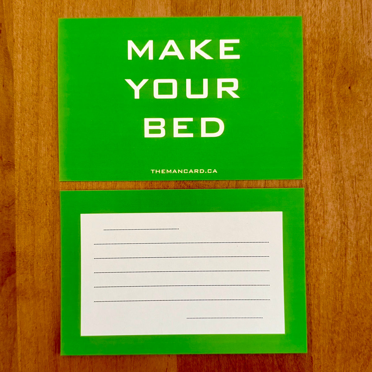 MAKE YOUR BED