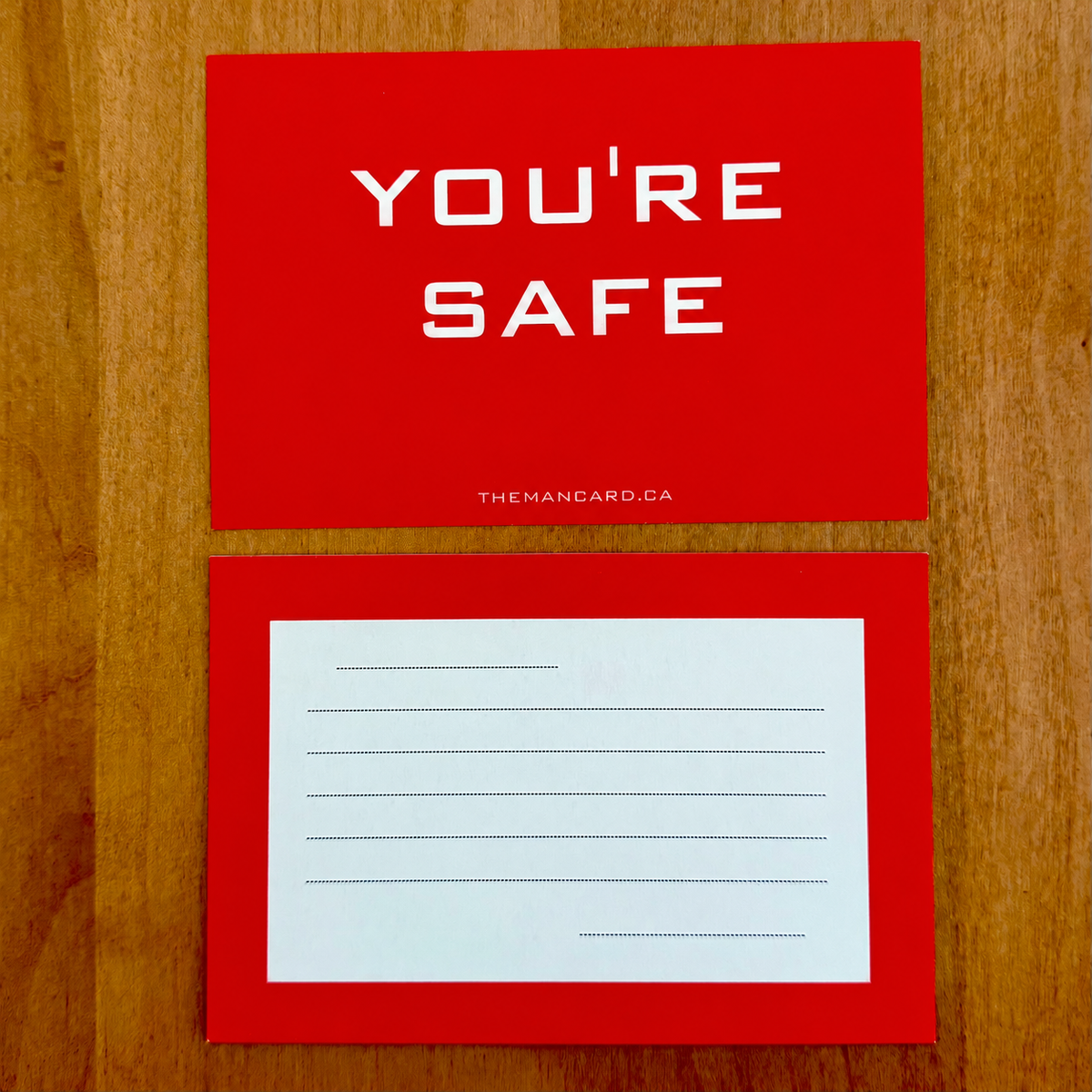 YOU'RE SAFE